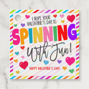 Cadeau Valentine tournoi avec des étiquettes cadeaux amus