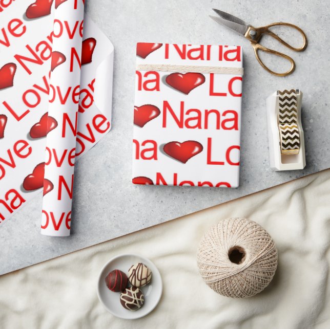 Cadeau Valentine's Day Envelopper Papier Amour NanaCoeurs (Artisanat)