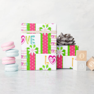Cadeau Valentine's Day Envelopper Papier Coeurs d'amour