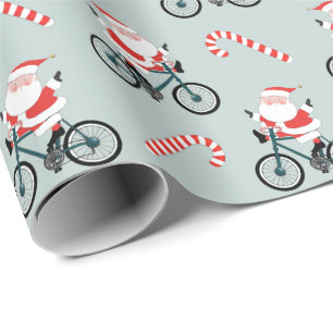Cadeau Vélo Vacances Papier d'enveloppement de Noël