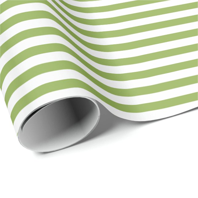 Cadeau Vert citron| Papier à enveloppement blanc (Coin rond)