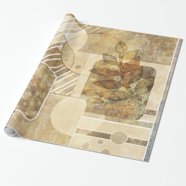 Cadeau Vieux papier peint floral (Déroulé)