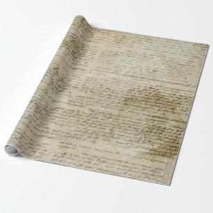 Cadeau Vieux petit pain de papier d'emballage de lettre