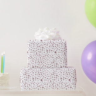 Cadeau Vin Confetti Aquarelle points Papier à envelopper