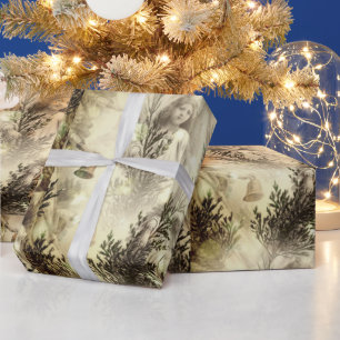 Cadeau Vintage Holiday Cute Élégant Papier Angels