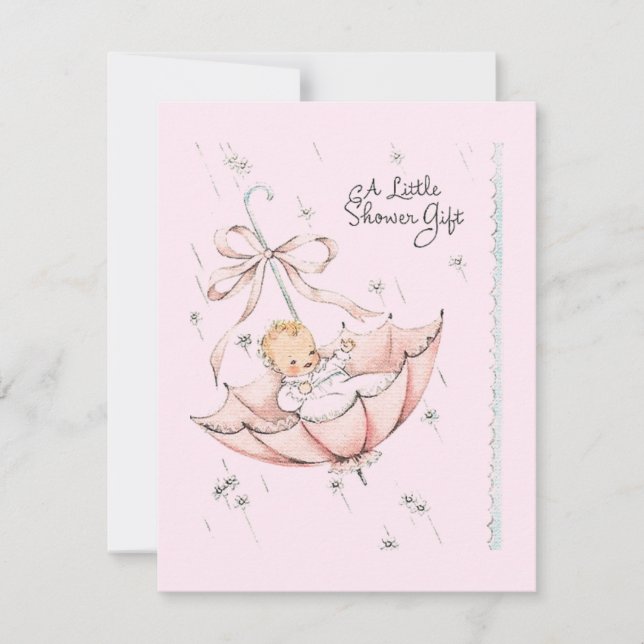 Cadeau vintage Petit Baby shower (Devant)