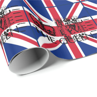 Cadeau Vivent longtemps le papier d'emballage de la Reine