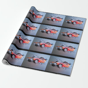 Cadeau Voiture S'Écrasant À Travers Du Papier D'Enveloppe