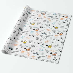 Cadeau Voitures et véhicules garages papier d'emballage 