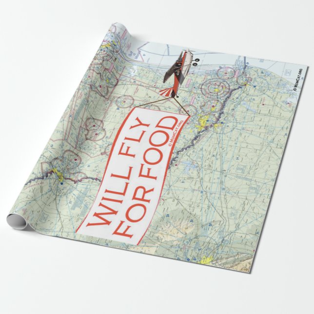 Cadeau Voler pour le papier d'enveloppement alimentaire (Déroulé)