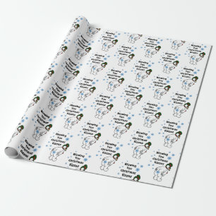 Cadeau Vous soufflant papier d'emballage de baisers de