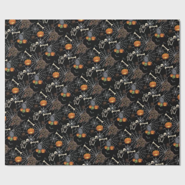Cadeau 🐺 Werewolf Halloween Papier à enveloppement 🎃 💀 (Plat)