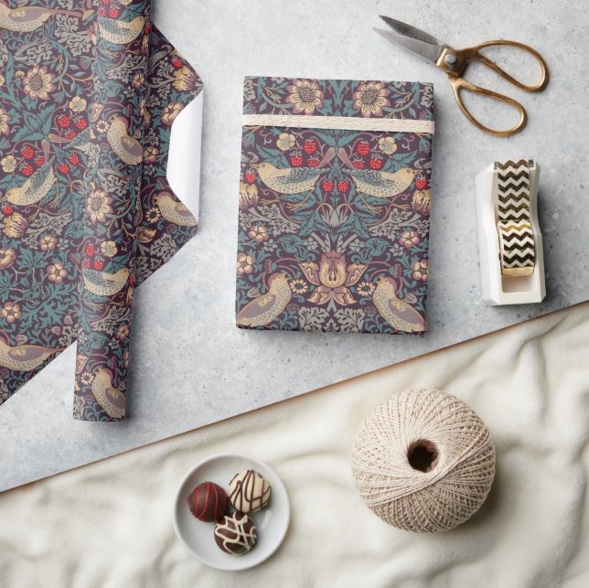 Cadeau William Morris fraise Thief Papier à envelopper (Artisanat)