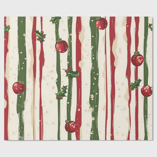Cadeau Yule Tide #2 Papier à envelopper Noël (Plat)