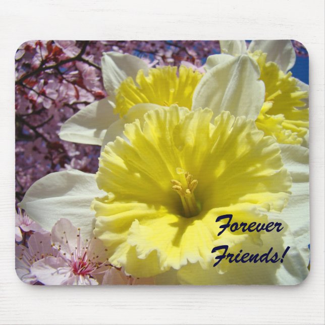 Cadeaux Amis pour toujours ! tapis de souris Fleur (Devant)