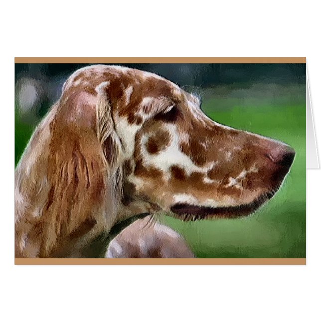 Cadeaux Art Setter anglais (Devant horizontal)
