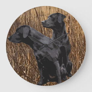 Cadeaux Black Lab, Grosse horloge du Labrador Retr