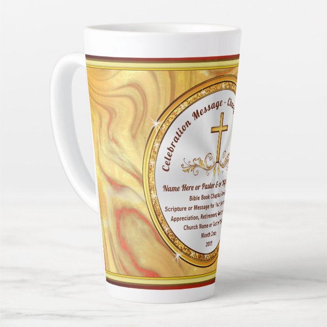 Cadeaux chrétiens uniques, Mug avec Écriture perso (Angle gauche)