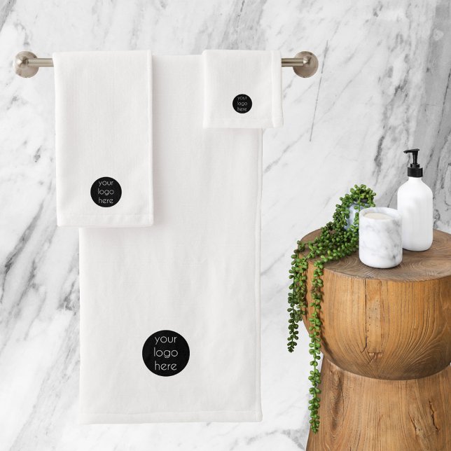 Cadeaux clients du logo de l'entreprise promotionn (Promotional Business Company Logo Customer Gifts Bath Towel Set)