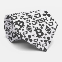 Cadeaux Crypto noir et blanc Motif cravate