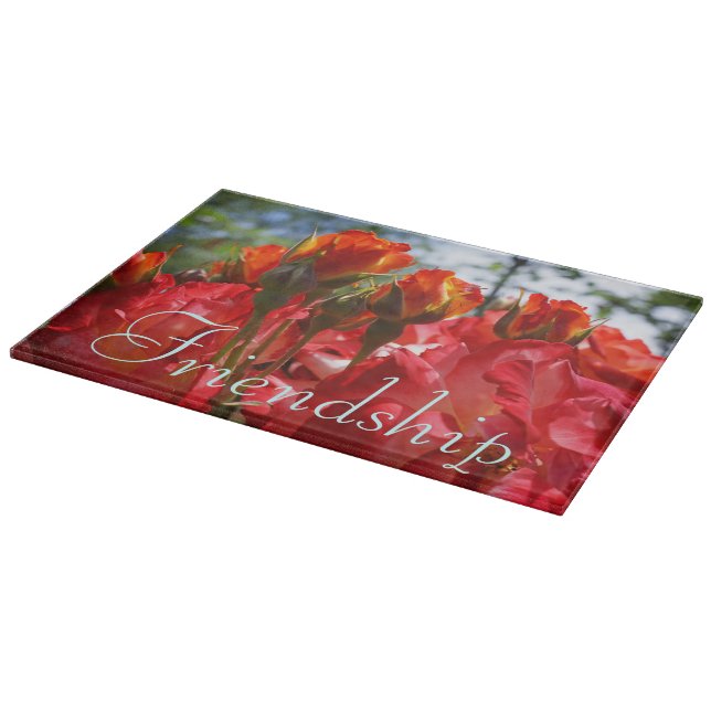 Cadeaux d'amitié Roses Rouges planches à découper  (Coin)