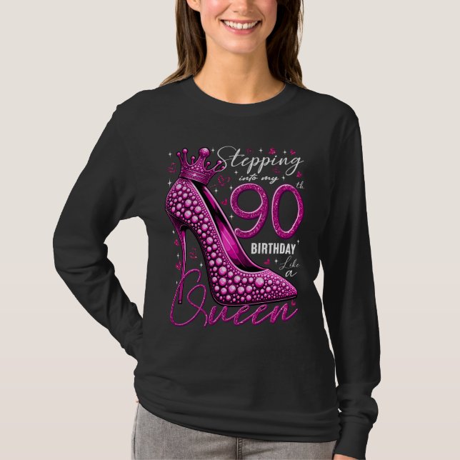 Cadeaux de 90 ans talons hauts entrant dans Mon 90 (Devant)
