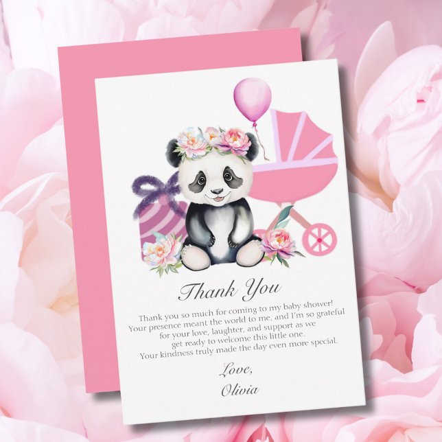 Cadeaux de Baby Shower de bébé panda Merci (Créateur téléchargé)