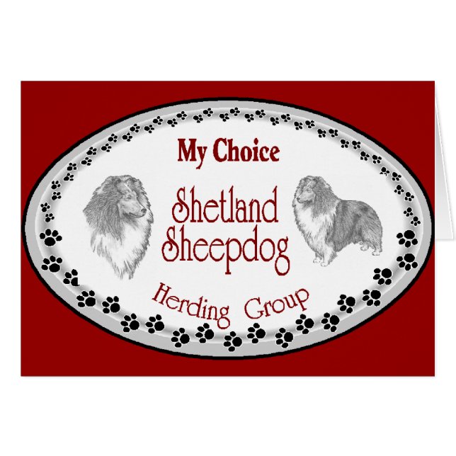 Cadeaux de Berger des Shetland Sheltie (Devant horizontal)