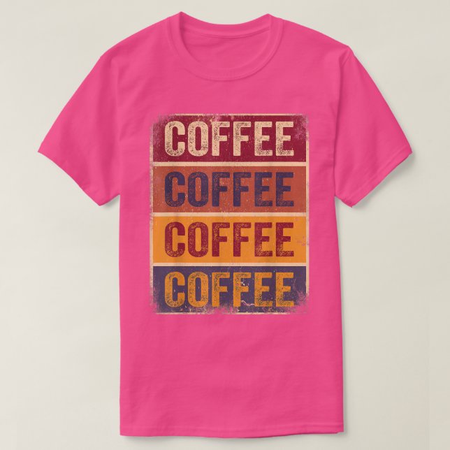 Cadeaux de café drôles T-shirt rétro amateur de ca (Design devant)