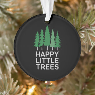 Cadeaux de camping drôles petits arbres heureux 