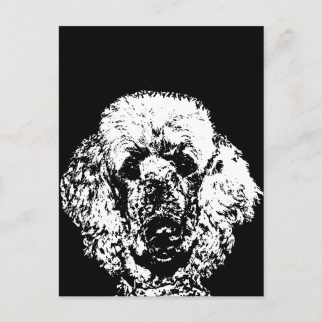 Cadeaux de caniche - carte postale (Devant)