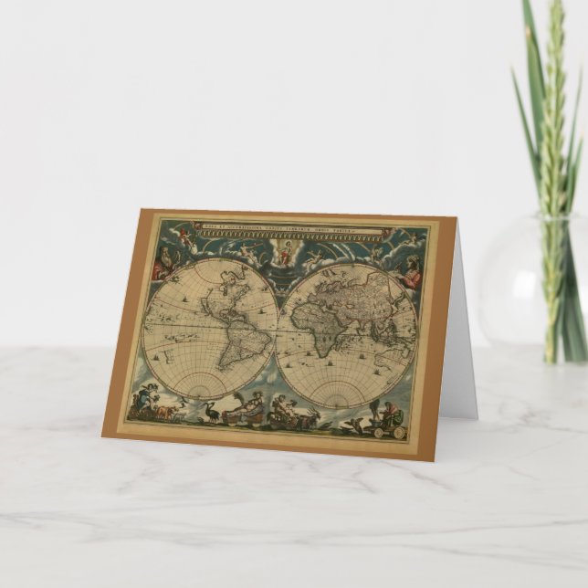 Cadeaux de cartes du Vieux-Monde (Devant)