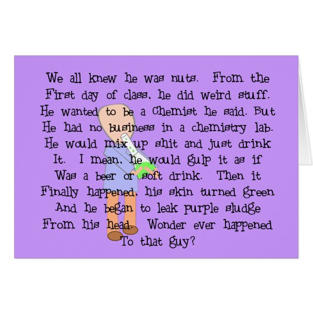 Cadeaux de chimiste--Art d'histoire "le (Devant horizontal)