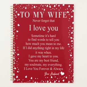 Cadeaux de femme Lettre À Ma Femme Amour Du Mar