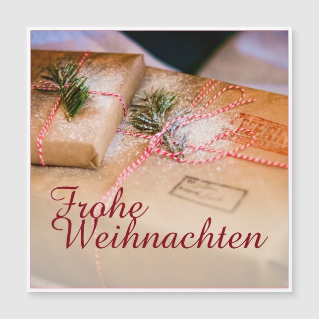 Cadeaux de fête comme motif de Noël (Devant)