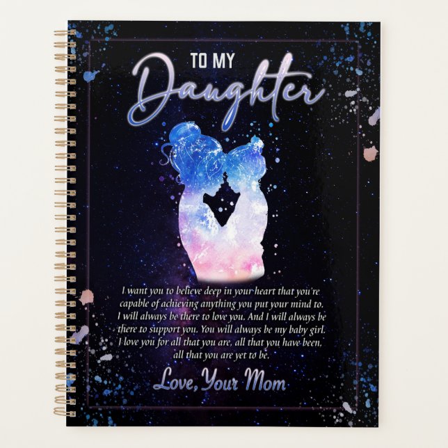 Cadeaux de fille | Lettre À Ma Fille De Maman (Devant)