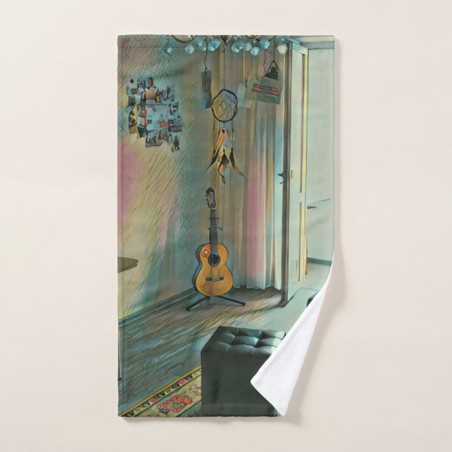 Cadeaux de guitare pour elle (Serviette à main)