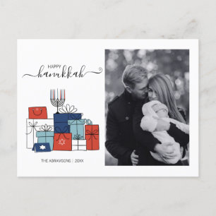 Cadeaux de Hanukkah & Carte postale photo de vacan