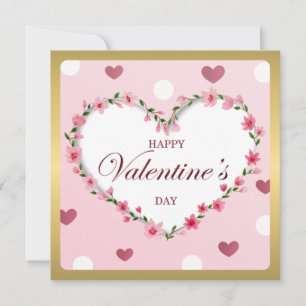 Cadeaux de la Saint-Valentin Cœurs Floraux Rose Ro