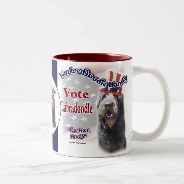 Cadeaux de Labradoodle, tasses d'humour de (Droit)