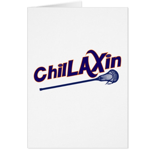 Cadeaux de LAX de lacrosse de Chillaxin (Devant)