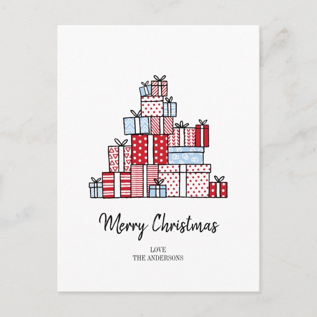 Cadeaux de Noël Carte postale (Devant)