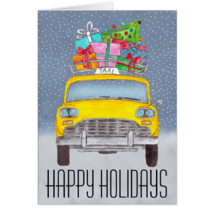 Cadeaux de Noël de la cabine jaune de New York