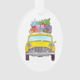 Cadeaux de Noël de taxi de taxi jaune de New York