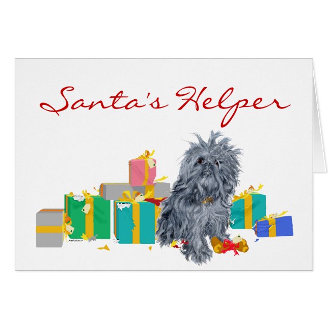Cadeaux de Noël Griffon de Bruxelles (Devant horizontal)