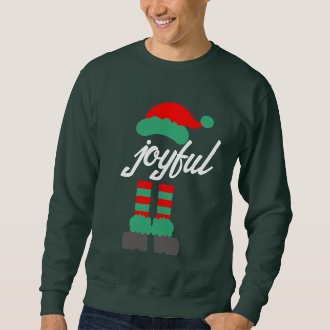Cadeaux de Noël | Joyful Père Noël Sweatshirt Swea (Devant)