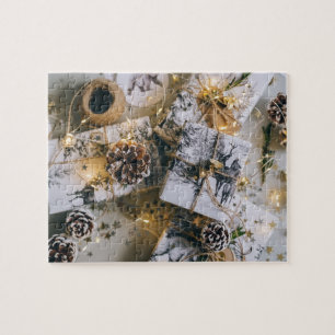 Cadeaux de Noël Puzzle blanc