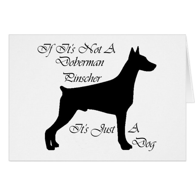 Cadeaux de Pinscher de dobermann (Devant horizontal)