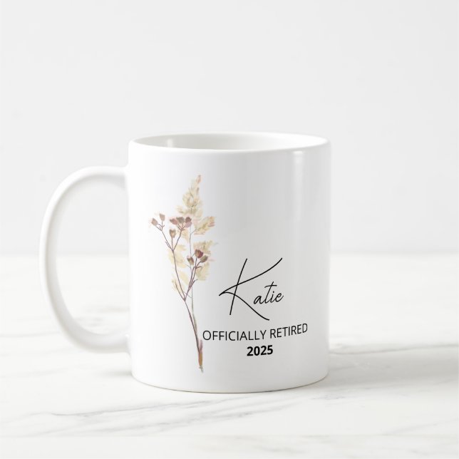 Cadeaux de retraite pour femme enseignante, Tasse  (Gauche)