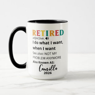 Cadeaux de retraite pour femmes, Tasse à café pers